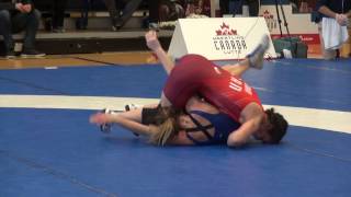 2017SR CDN Championships FW48kg Jasmine Mian Dinos vs Jade Parsons Brock [upl. by Anilram]