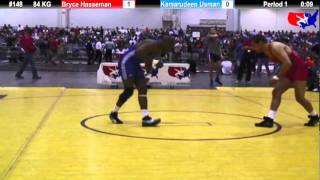 FS Qualifier 84kg Bryce Hasseman vs Kamarudeen Usman 3rd Place Match [upl. by Elicul153]