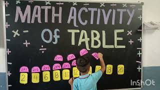 Activity of learning table in easy way [upl. by Rico]