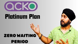 Acko Health Insurance Platinum Plan  Zero Waiting Period  acko healthinsurance finance [upl. by Kensell]