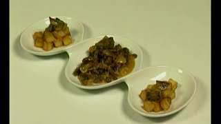 ABC Gourmet Sopas y guisos  Lomo a la stroganoff con papas rissole [upl. by Suiramad512]