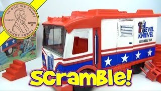 Vintage 1973 Evel Knievel King Of The Stuntmen Scramble Van Playset Ideal Toys [upl. by Araec]