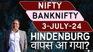 Nifty Prediction and Bank Nifty Analysis for Wednesday  3 July 24  Bank NIFTY Tomorrow [upl. by Yerak]