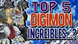 TOP 5 Digimon ¿Increibles [upl. by Penhall]