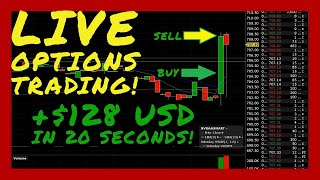 Live Options Trading w SMALL ACCOUNT  Interactive Brokers  20 seconds and 128 USD 🤑🤑🤑 [upl. by Eigna]