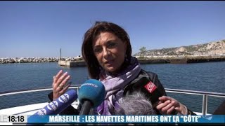 La navette maritime entre le VieuxPort et lEstaque a séduit les Marseillais [upl. by Ebsen]