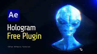 Hologram Generator in After Effects Tutorial  FREE PLUGIN [upl. by Mosora443]