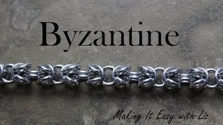 Beginner Chainmail  Byzantine Bracelet [upl. by Xeno43]