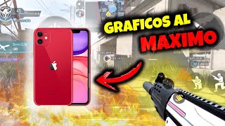 ASI va COD MOBILE en IPHONE 11 con GRAFICOS al MAXIMO codmobile cod m [upl. by Ymiaj]