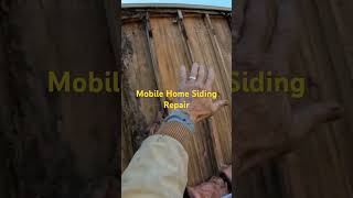 Mobile home siding repair diy [upl. by Nancee]