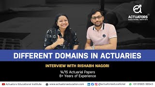 Interview with Rishabh Nagori  Different Domains in Actuaries 910actuary interview [upl. by Lesna]