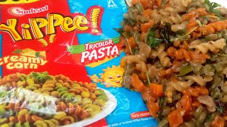 Yippee Tricolor Pasta Recipe Yummy Yummy Yippee Pasta Recipe Sunfeast Yippee Tricolor Pasta Recipe [upl. by Eecram]