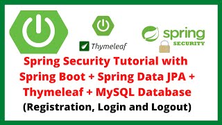 Spring Security Tutorial  Full Course  Spring Boot Login and Registration with MySQL Database [upl. by Nurse890]