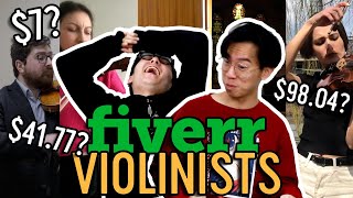 TwoSetViolin Archive  Professional Violinists Review 5 vs 100 Fiverr Violinists [upl. by Annaehr]