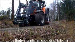 FMG Alaterä grader  Valtra T202Direct [upl. by Akim]