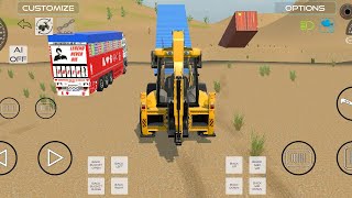 JCB Driving video Truck Driving video dumpertractorjump videostuntgaming video [upl. by Ettelorahc]