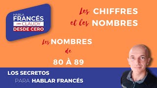 Compte les nombres de 80 à 89 en français aprenderfrancés apprendrelefrancais fle [upl. by Ieso898]