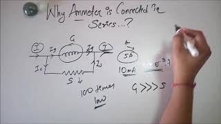 Why Ammeter is connected in series amp Voltmeter in parallel [upl. by Manlove567]