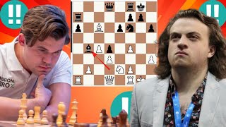 Magnus Carlsen vs Hans Niemann 15 [upl. by Franckot]