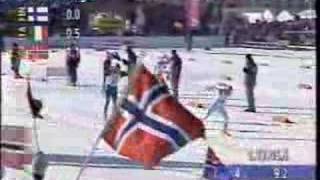 4x10 km stafett  Herrer  Lillehammer OL  22 februar 1994 [upl. by Dnaltruoc]