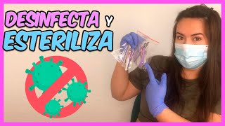 ¿Cómo DESINFECTAR  ESTERILIZAR tus HERRAMIENTAS  Curso De Uñas 011 [upl. by Yelyah]