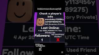 She died from cancer Yall… roblox [upl. by Ladew929]