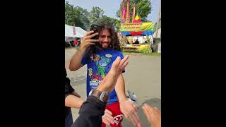 Sandwich County Fair  spooned getspooned spoonman handpercussion streetmusic busking [upl. by Eidob]