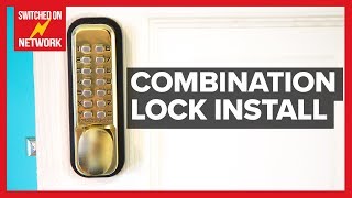 How to Install a Digital Push Button Keyless Entry Combination Door Lock [upl. by Buskirk]