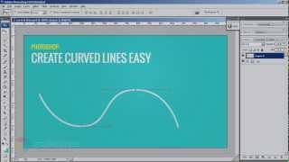 How to Draw Curved Lines in Photoshop [upl. by Mattah]