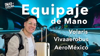 Equipaje de mano permitido para viajar en avión este 2023 Volaris Aeromexico y VivaAerobus [upl. by Vanden]