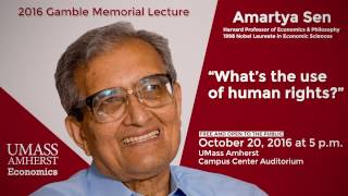 2016 Philip Gamble Memorial Lecture Amartya Sen [upl. by Magree]