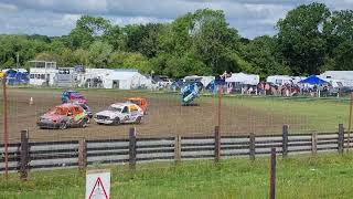 British Autograss Series Rd 1 Evesham day 1 22nd June 2024 Class 2 5 Roll [upl. by Lamori724]