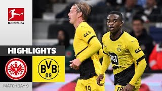 TripleComeback From BVB  Frankfurt  Dortmund 33  Highlights  Matchday 9 – Bundesliga 202324 [upl. by Kowtko]