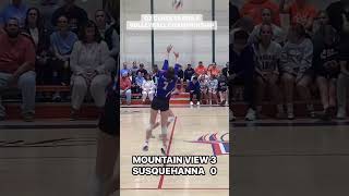 D2 GIRLS VOLLEYBALL Mountain View beats Susquehanna [upl. by Sapphire836]