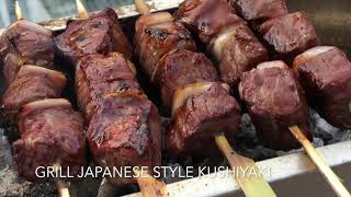 The Bincho Grill Yakitori  Kushiyaki Charcoal Grill Japanese Style for Robata BBQ Binchotan Coals [upl. by Artie]