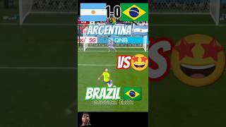 Argentina vs Brazil penalty shootout 🤩🤩 Copa America  world cup football messi neymar penalty [upl. by Nnave]