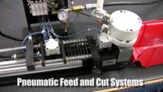 Pneumatic Feed and Cut System  Novo Precision [upl. by Ecaroh64]