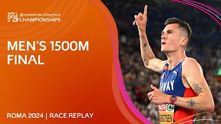 INVINCIBLE Ingebrigtsen 💫 Mens 1500m final replay  Roma 2024 [upl. by Utas702]