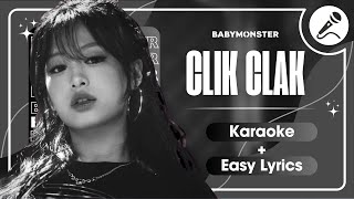 BABYMONSTER  CLIK CLAK Instrumental  Karaoke with Easy Lyrics [upl. by Kara252]