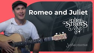 How to play Romeo and Juliet on guitar  Dire Straits  Mark Knopfler [upl. by Borgeson]