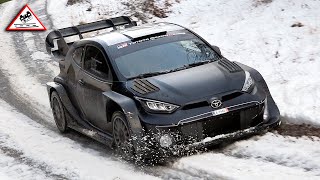 Test Pre Rallye MonteCarlo 2024  Sébastien Ogier  Toyota Yaris GR Rally1 Passats de canto [upl. by Iv]