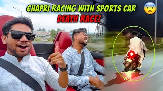 Chapri Rider ne Lagaya Race with Sports Car BMW Z4 😨 [upl. by Iphigenia]