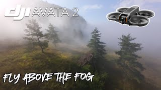 DJI AVATA2  Évasion audessus des nuages  Vol en drone DJI Avata 2 dans le brouillard [upl. by Lenehc]