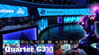 C9 vs CLG  Game 3  Quarter Final LCS 2022 Lock In Playoffs  Cloud 9 vs CLG G3 full game [upl. by Himelman]