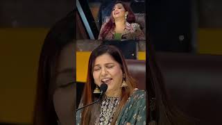 Shreya Ghoshal bhi Hui hairan songs indianidol shreyaghoshal love indiansinger [upl. by Ahsekim433]