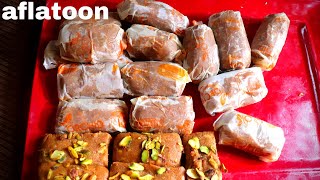 Aflatoon Recipe Mumbai Famous Aflatoon Sweet Recipe By saba e delhi [upl. by Gautious9]