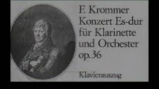 Krommer Clarinet Concerto Mvt 1 Allegro [upl. by Gnav]