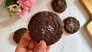 GALLETAS BROWNIE🍪 en AIRFRYER ❤️ Cookies de chocolate en freidora de aire🍫 [upl. by Eenhpad263]