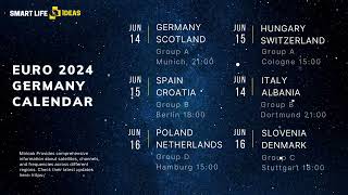 UEFA Euro 24 Germany Calendar 1516 Jun 2024 [upl. by Folberth]