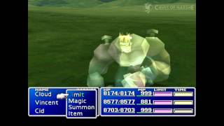 Vincents Death Gigas Limit Break  Final Fantasy VII [upl. by Hescock966]